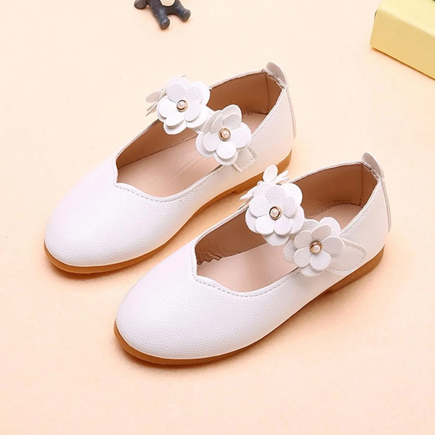 First Walking Shoes for Baby Girls Dance Flower Shoes Student Soft Solid Children Baby Girls Single Kid Baby Shoes Toddler Girl Walking Shoes 5