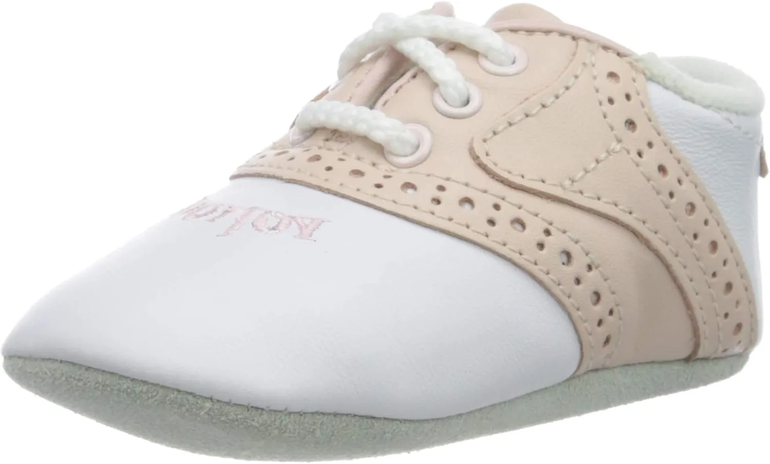 FootJoy FirstJOYS Pink Baby Shoes 1M, Pink/White