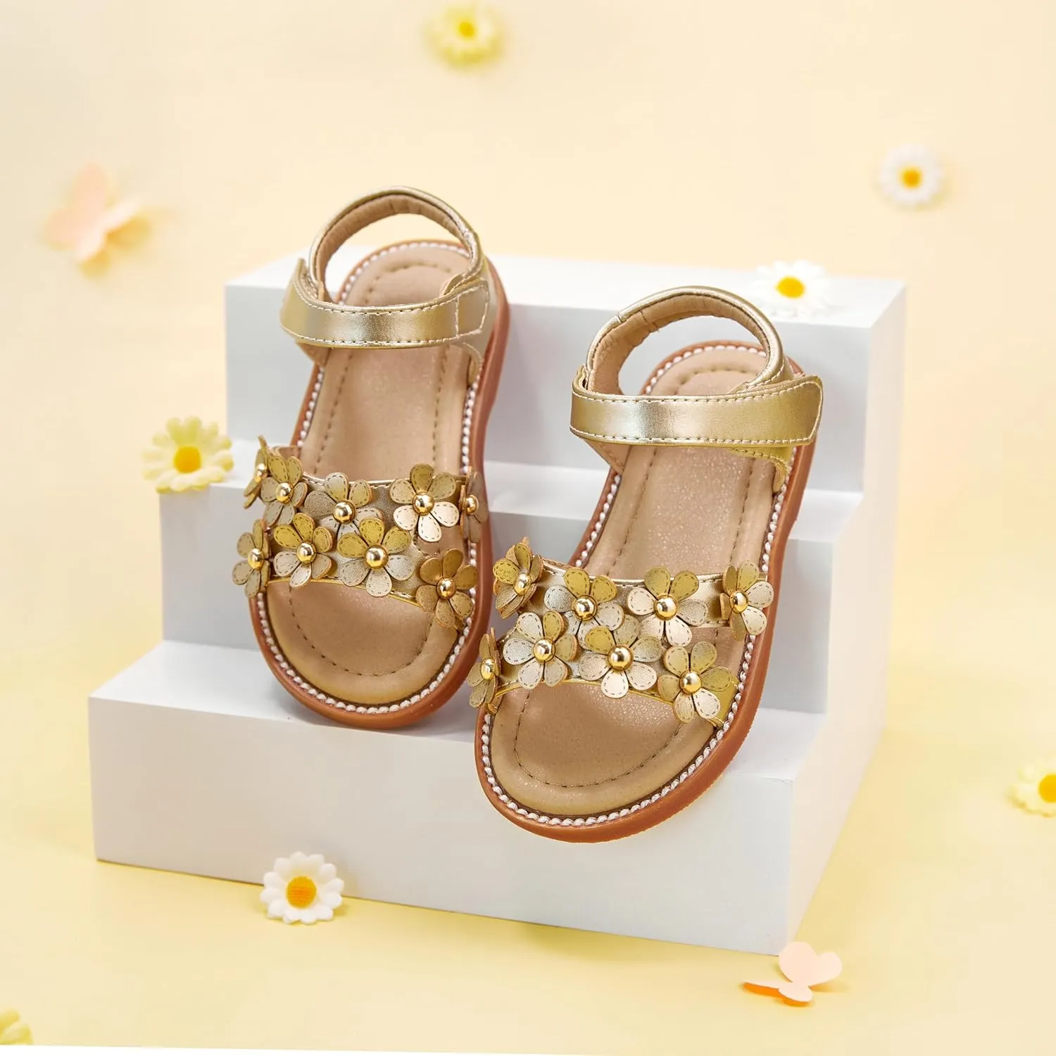 GINFIVE Toddler Girls Sandals Girls Toddler Sandals Little Girls Kids Shoes