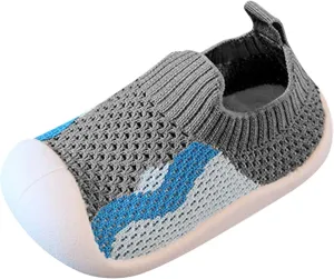 Girls Boys Kids Leisure Shoes Mesh Soft Bottom Breathable Slip On Sport Shoes Socks Shoes Toddler Size 12