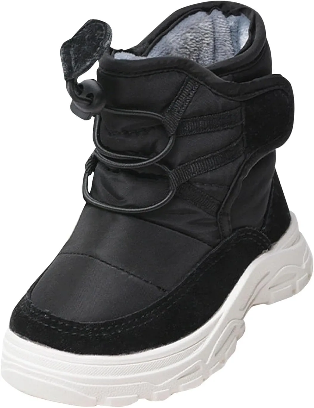Girls Boys Plush Soft Sneaker Boot Slip esistant Outdoor Warm Snow Day Soft Sole Breathable Sports Ankle Shoes