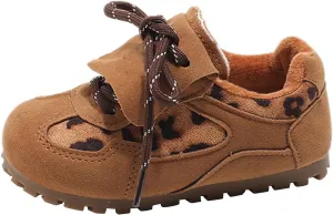Girls Boys Sneakers Tied Shoes Floor Sports First Walking Shoes Soft Sole High Top Ankle Sneakers Non Slip Shoes