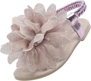 Girls Sandals Bohemian Flower Baby Shoes Fashion Soft Sole Student Sandals Dress for Girls Little