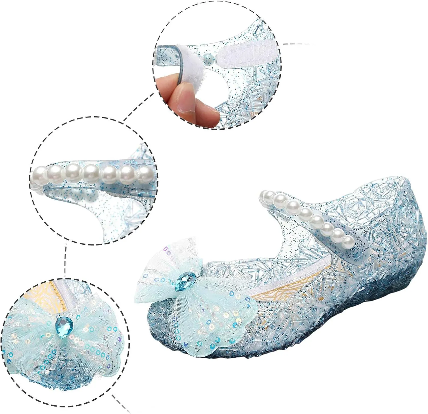 Girls Sandals Fashion New Pattern Cute Bow Decoration Soft Sole Comfortable Hook Loop Shoes Beach Kids Shoes