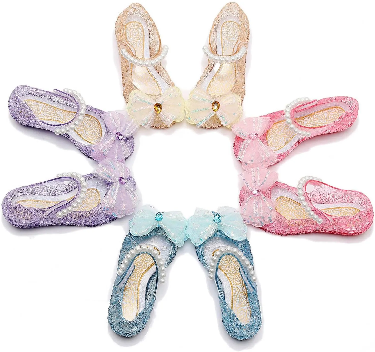 Girls Sandals Fashion New Pattern Cute Bow Decoration Soft Sole Comfortable Hook Loop Shoes Beach Kids Shoes
