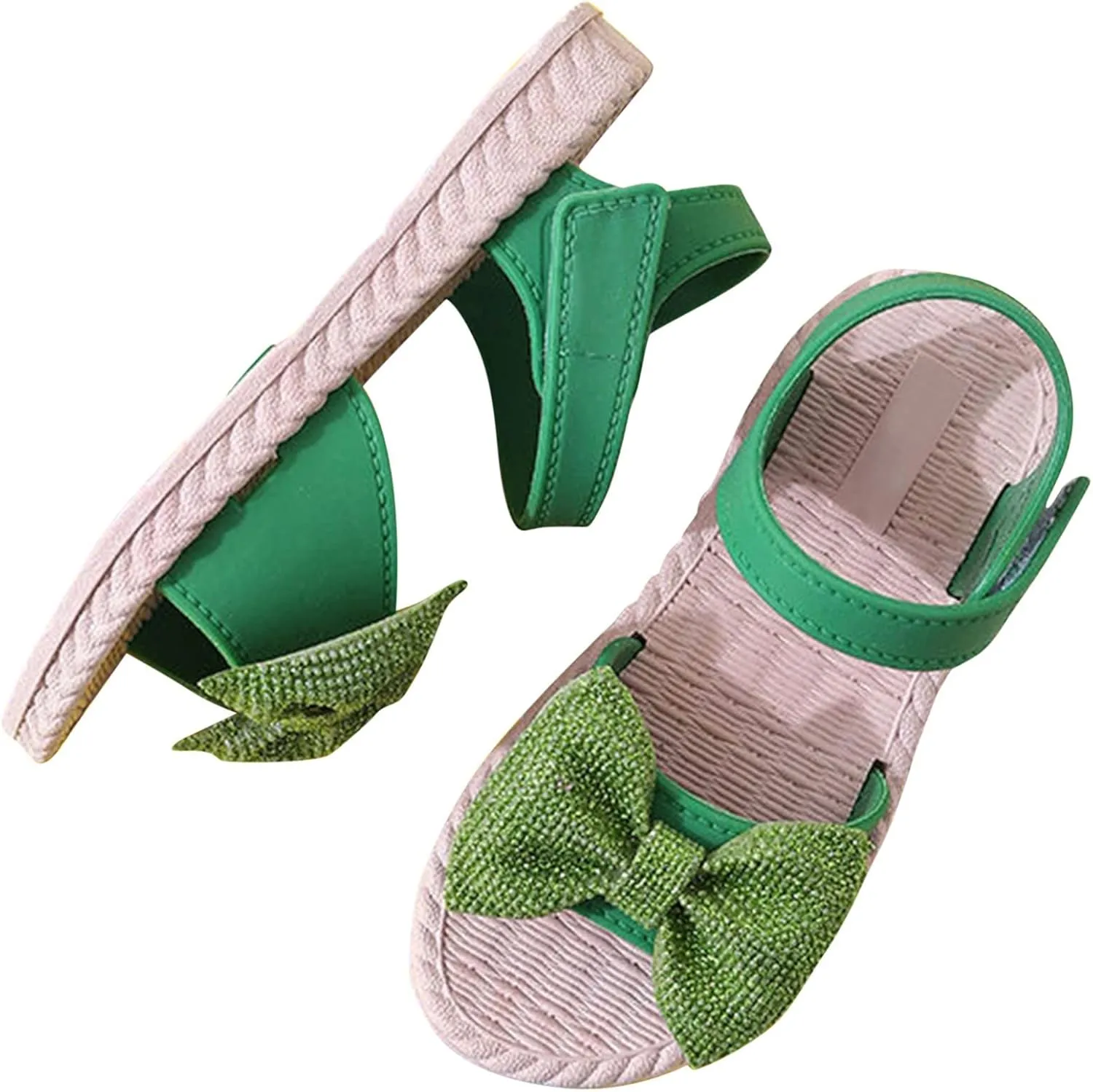 Girls Sandals Toddler Kids Infant Girls Soild Bowknot Princress Shoes Soft Sole Non Slip First Walkers Kid