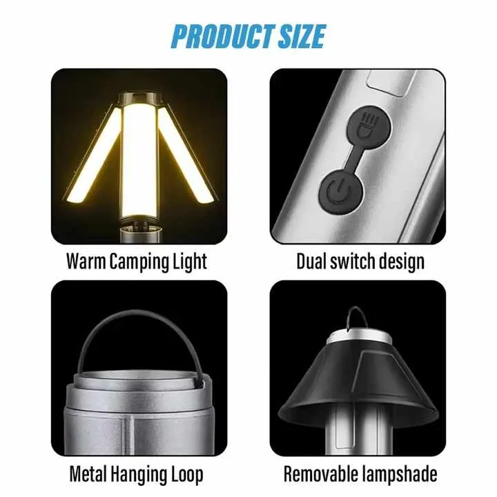 High Power 30W Portable LEDفانوس تخييم LED محمول عالي الطاقة 30 وات