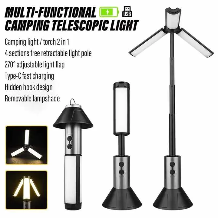 High Power 30W Portable LEDفانوس تخييم LED محمول عالي الطاقة 30 وات