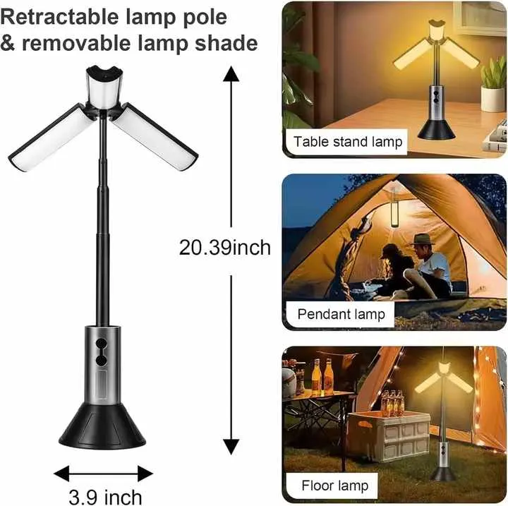 High Power 30W Portable LEDفانوس تخييم LED محمول عالي الطاقة 30 وات
