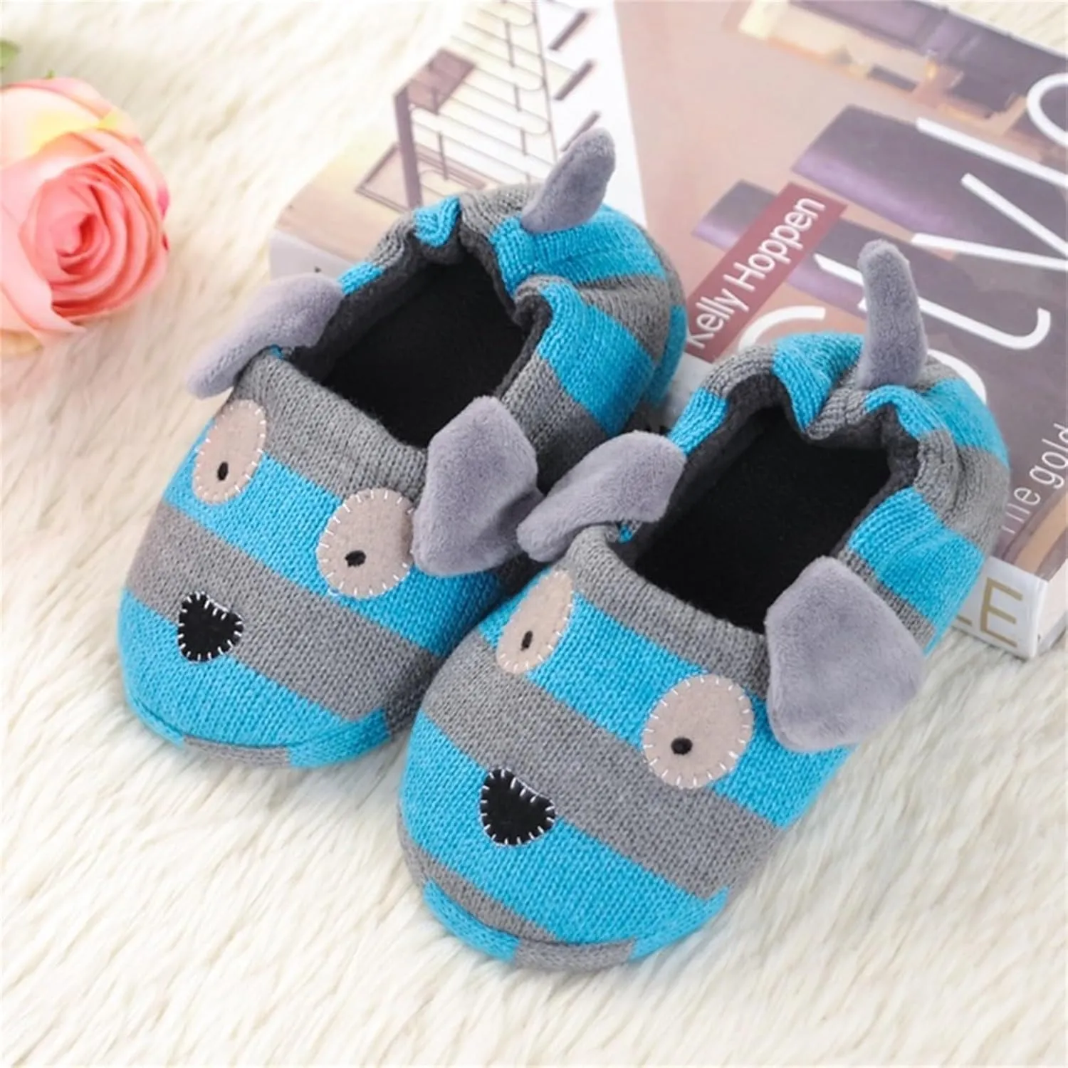 Infant Baby Boys Girls Slipper Soft Sole Non Slipper Sneaker Toddler First Walking Cirb House Shoes