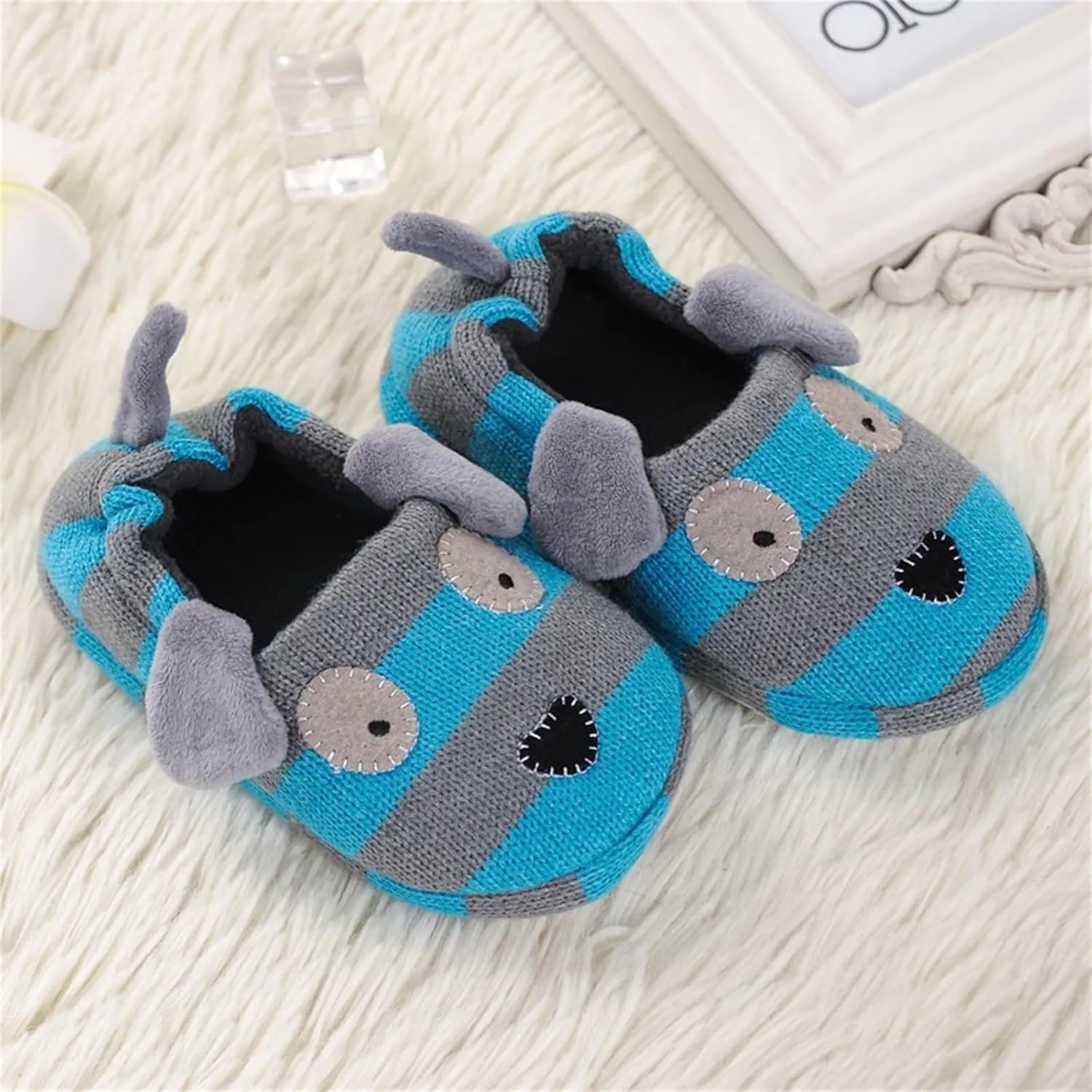 Infant Baby Boys Girls Slipper Soft Sole Non Slipper Sneaker Toddler First Walking Cirb House Shoes