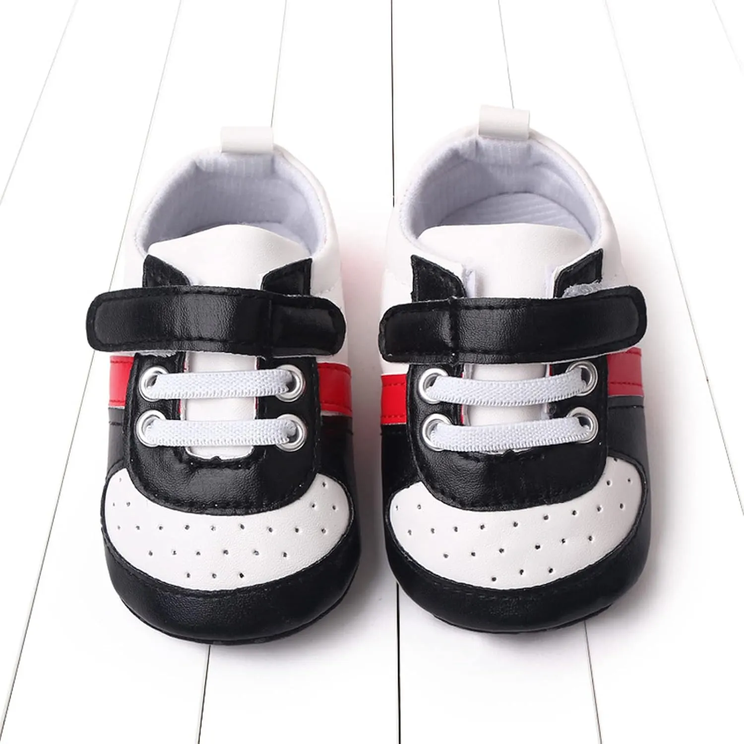 Infant Baby Color Matching Prewalker Sneakers Toddler Boys Girls Anti-Slip Soft Sole Lightweight First Step Shoes