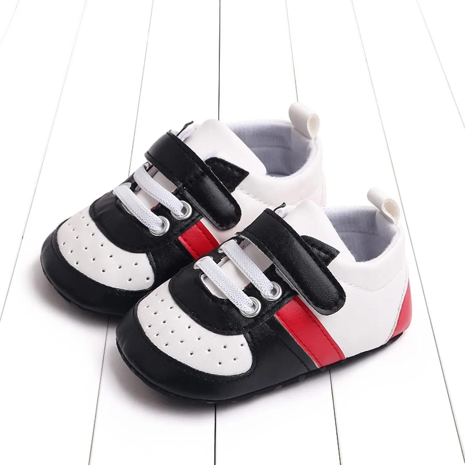 Infant Baby Color Matching Prewalker Sneakers Toddler Boys Girls Anti-Slip Soft Sole Lightweight First Step Shoes