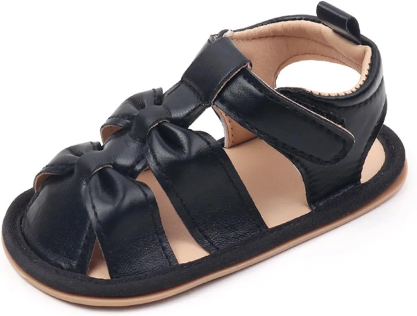 Infant Baby Girls Boys Sandals Summer Beach Outdoor Bowknot Soft Rubber Sole Toddler Dress Walking Shoes