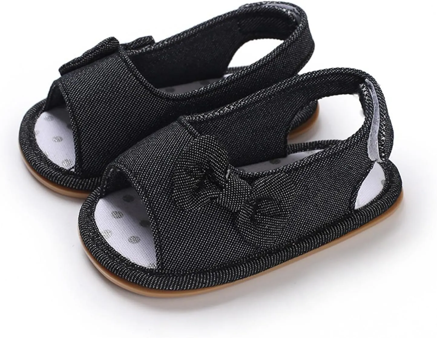 Infant Baby Girls Sandals With Flower Bowknot Soft Sole Shoes Newborn Toddler First Walkers Crib Dress Shoes