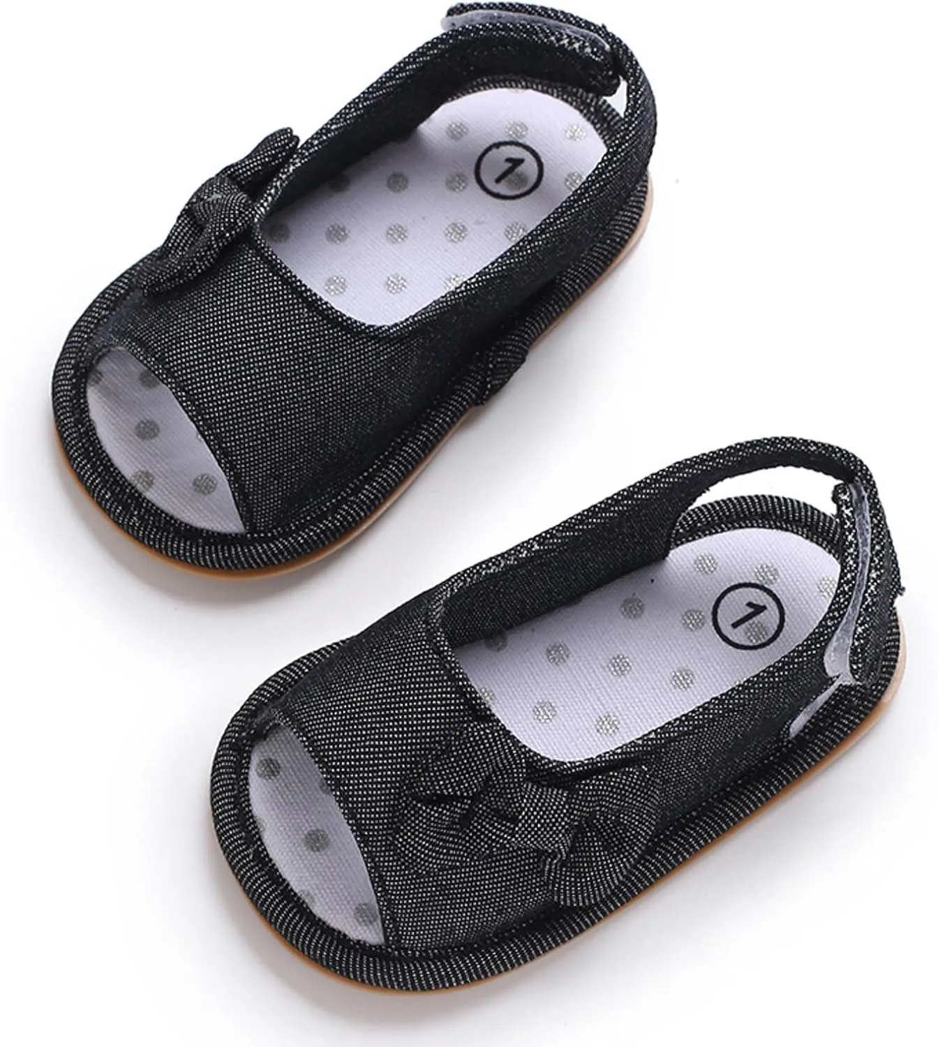 Infant Baby Girls Sandals With Flower Bowknot Soft Sole Shoes Newborn Toddler First Walkers Crib Dress Shoes