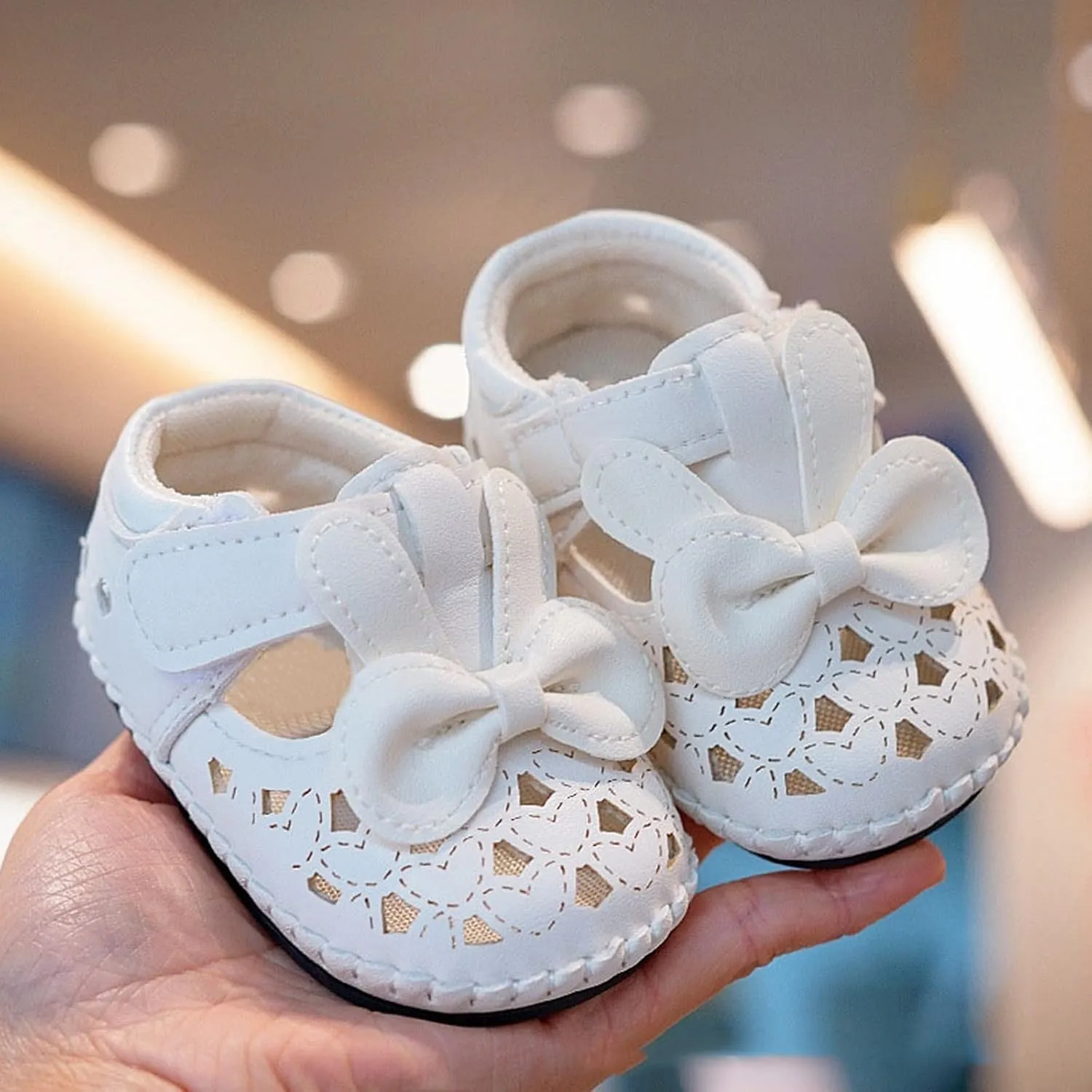 Infant Baby Girls Shoes Soft Sole Princess Wedding Dress Mary Jane Newborn Light Baby Sneaker Shoes Girls Shoes Size 11