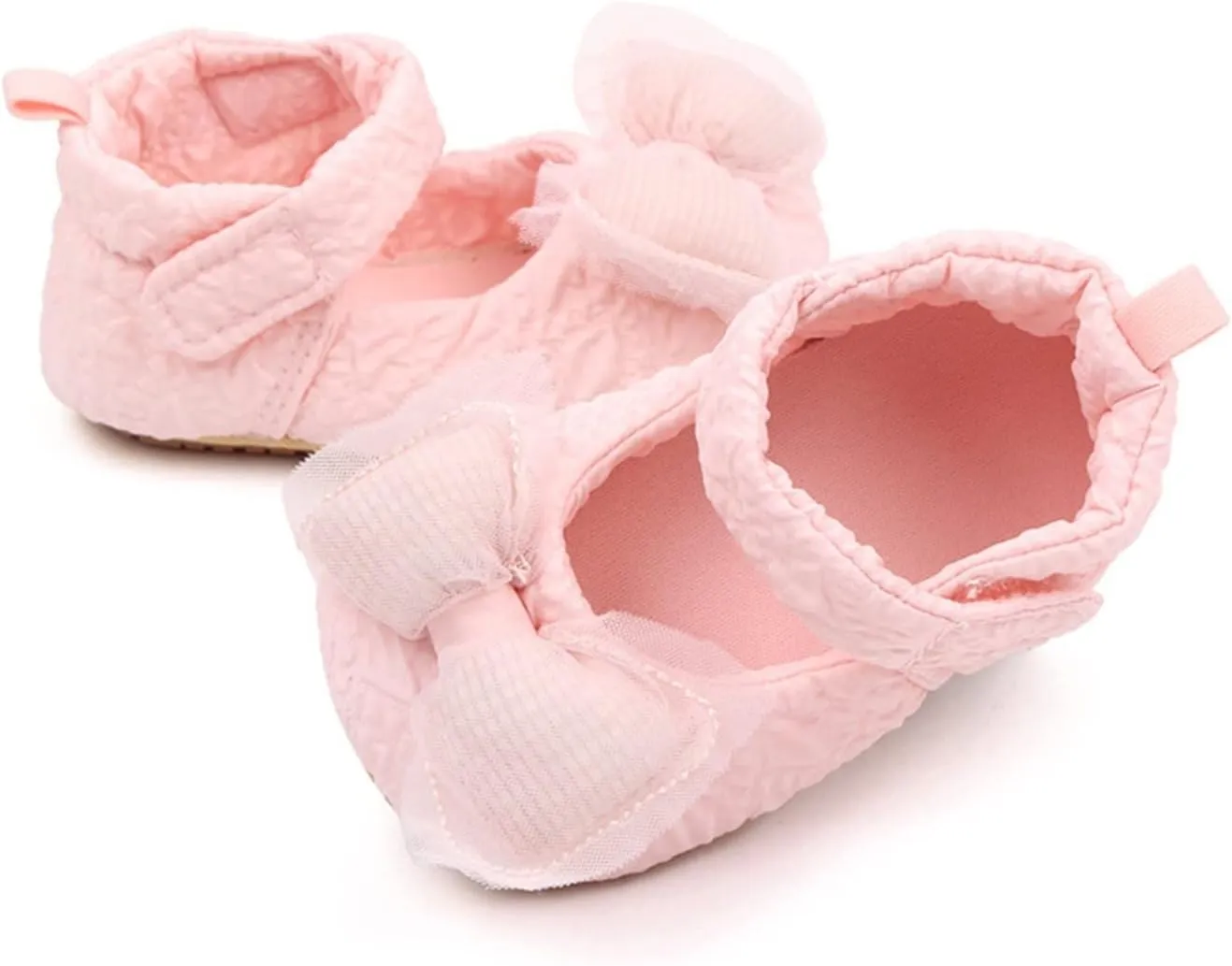 Infant Baby Newborn Sneakers Girls Cute Bow Cartoon Shoes Walking Shoes Flat Shoes Dress Shoes Crib Shoes