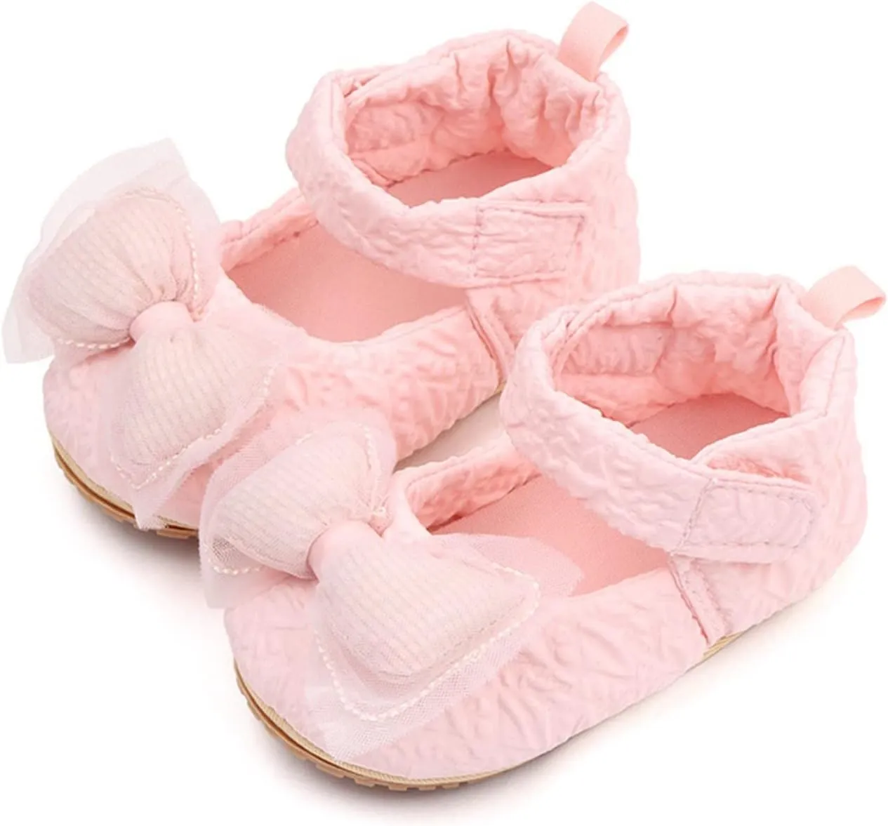 Infant Baby Newborn Sneakers Girls Cute Bow Cartoon Shoes Walking Shoes Flat Shoes Dress Shoes Crib Shoes