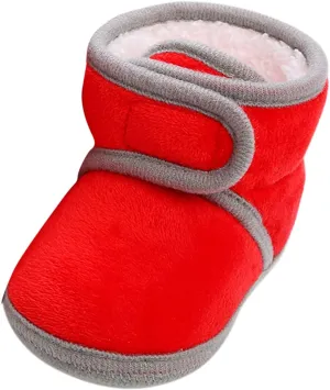 Infant Boots Fleece Baby Booties Thick Slipper Socks Cute Anti-Slip Soft Sole Warm Indoor Outoor Shoes Moccasins Shoe