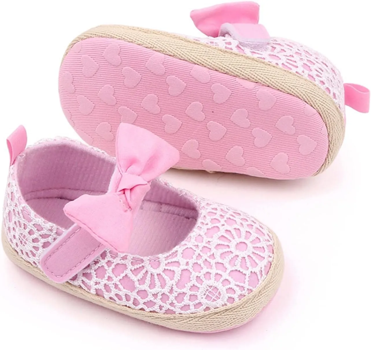 Infant Boys Baby Newborn Sneakers Girls Cute Bow Lace Walking Shoes Flat Shoes Soft Sole Princess Toddler Shoes Baby Shoes