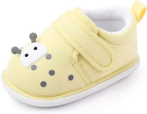 Infant Boys Girls Sneakers Baby Newborn Baby Soft Sole Baby Shoes Non-Slip Rubber Sole Toddler Shoes Cute Animal