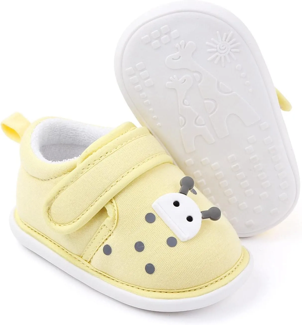 Infant Boys Girls Sneakers Baby Newborn Baby Soft Sole Baby Shoes Non-Slip Rubber Sole Toddler Shoes Cute Animal