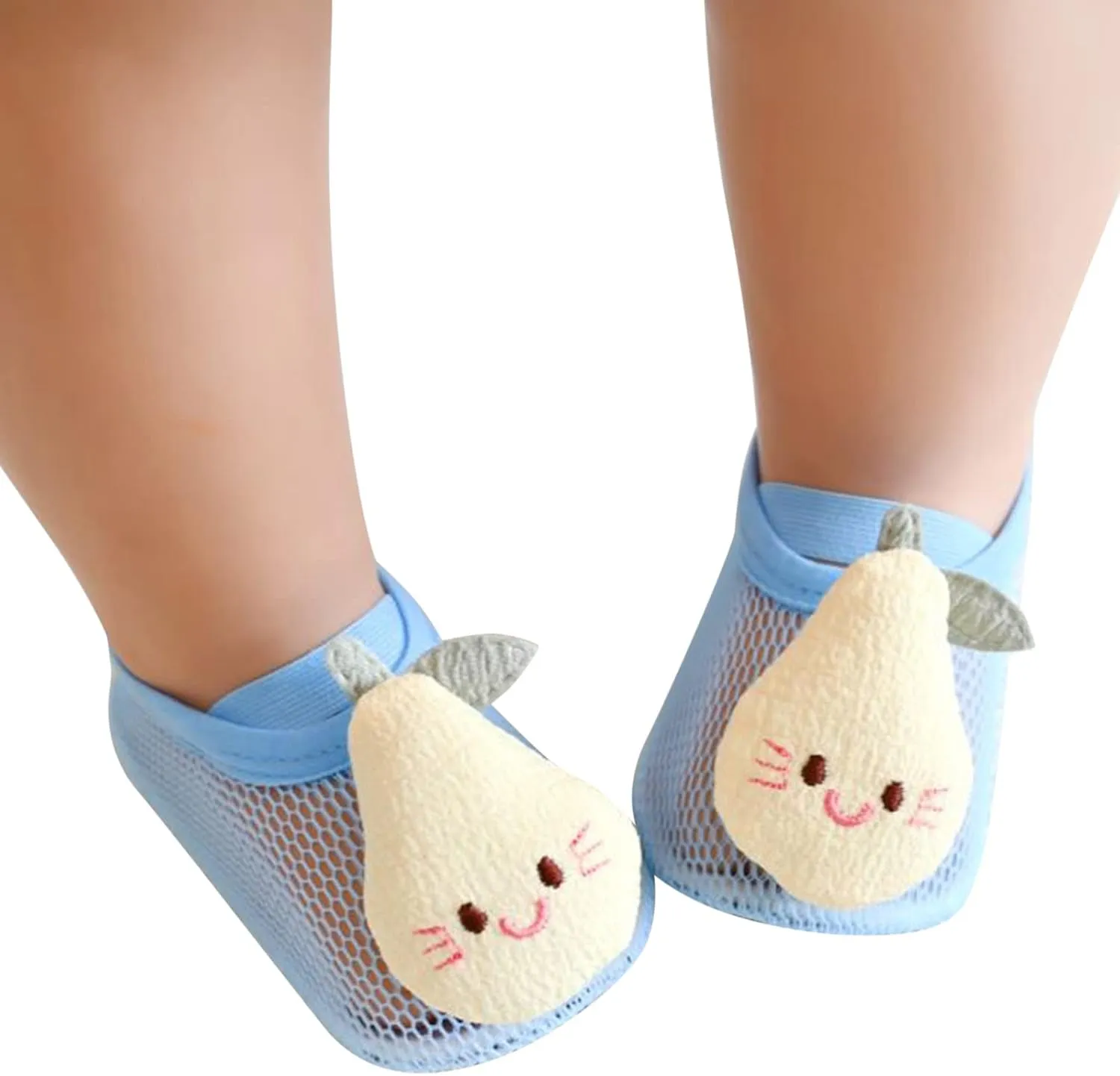 Infant Cute Cartoon Socks Shoes Boys Girls Socks Barefoot Shoes Non Slip Floor Cartoon Pattern Mesh Toddler Shoes