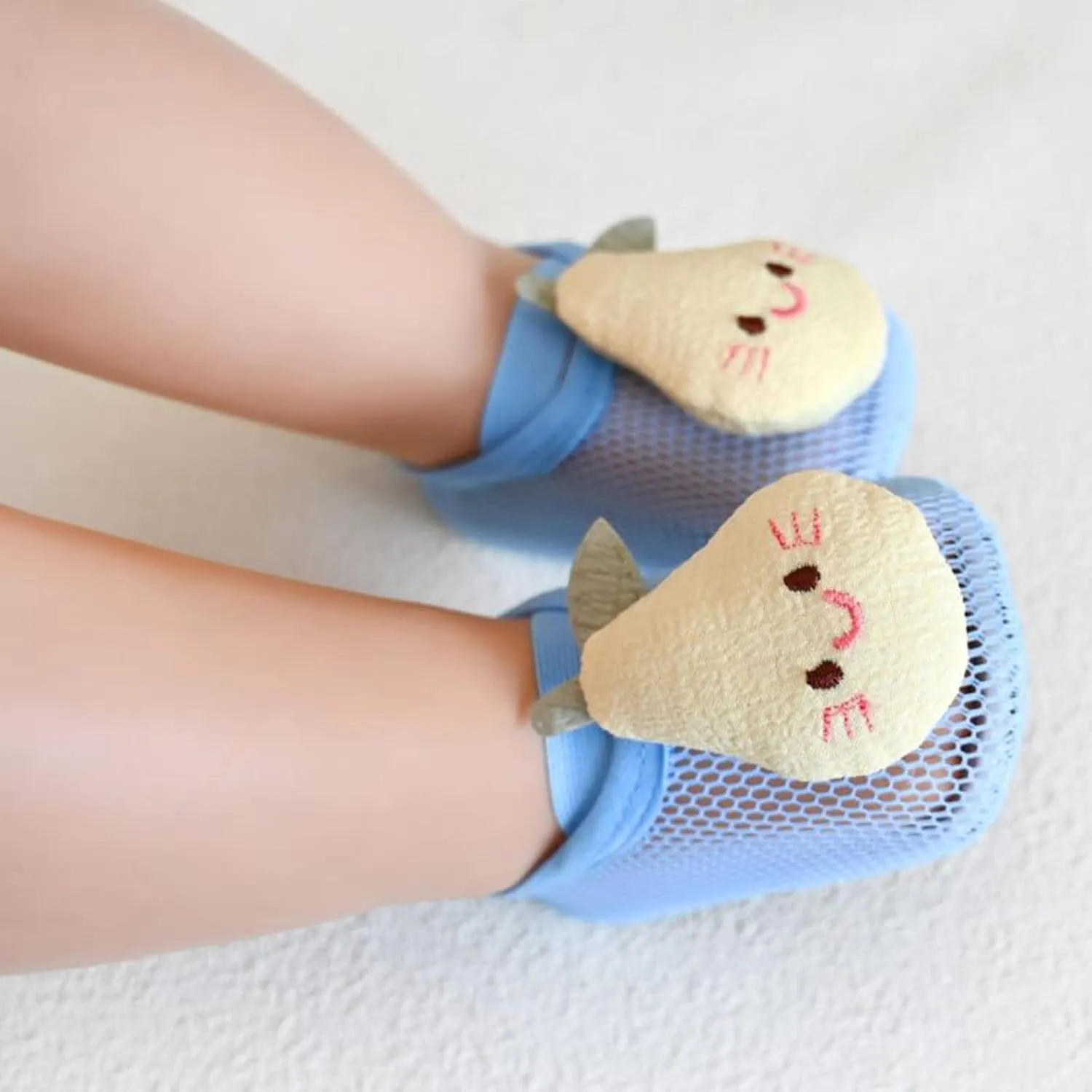 Infant Cute Cartoon Socks Shoes Boys Girls Socks Barefoot Shoes Non Slip Floor Cartoon Pattern Mesh Toddler Shoes