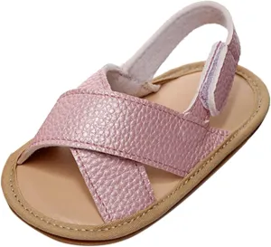 Infant Toddler Baby Girls Boys Shoes Sandals First Walkers Prewalkers Soft Sole Flat Shoes Fashion (Pink, 6 Toddler)