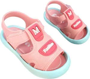 Infant Toddler Baby Girls Boys Shoes Sandals Outdoor First Walkers Soft Anti-Slip Sole Flat Shoes (Pink, 9 Little Child)