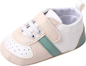 Infant Toddler Color Matching Prewalker Sneakers Baby Girls Boys Anti-Slip Soft Sole Lightweight First Step Shoes