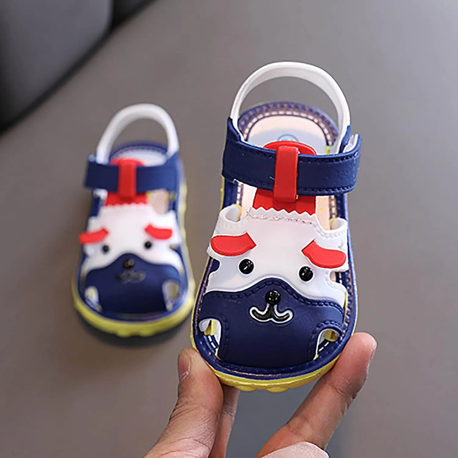 Infant Toddler Girls Cartoon Puppy Sandals Summer Soft Rubber Sole Non Slip Baby Shoes
