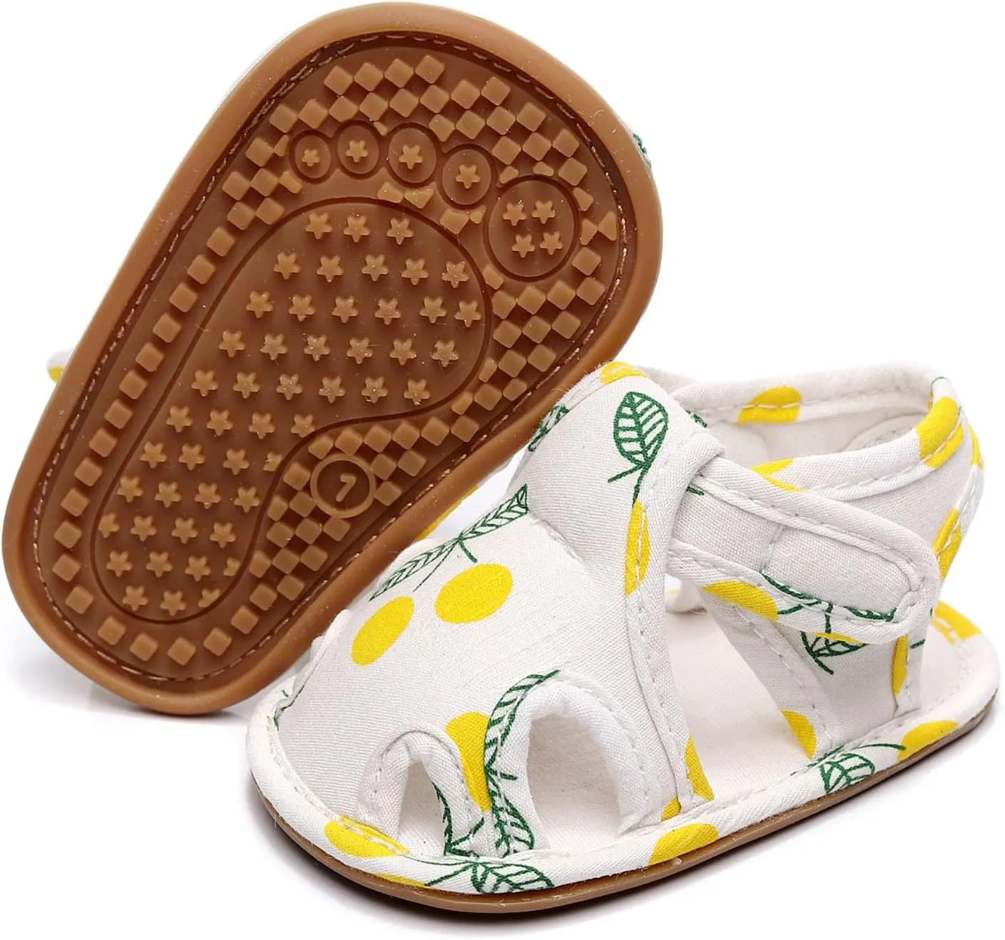 Infant Toddler Shoes Soft Sole Non Slip Toddler Floor Shoes Fruit Cherry Print Sandals Boy Sandals