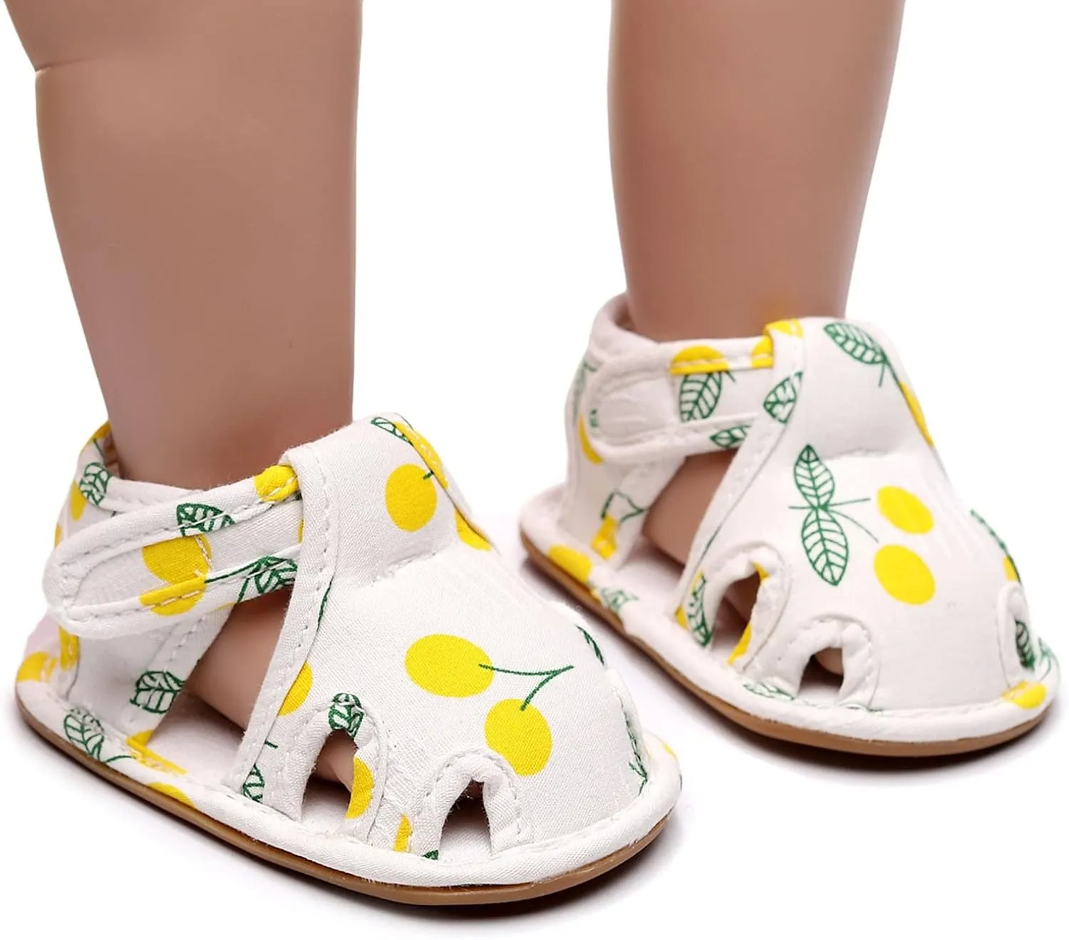 Infant Toddler Shoes Soft Sole Non Slip Toddler Floor Shoes Fruit Cherry Print Sandals Boy Sandals