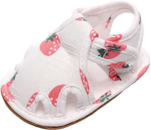 Infant Toddler Shoes Soft Sole Non Slip Toddler Floor Shoes Fruit Strawberry Print Sandals Rainbow Flip Flops Kids Boys