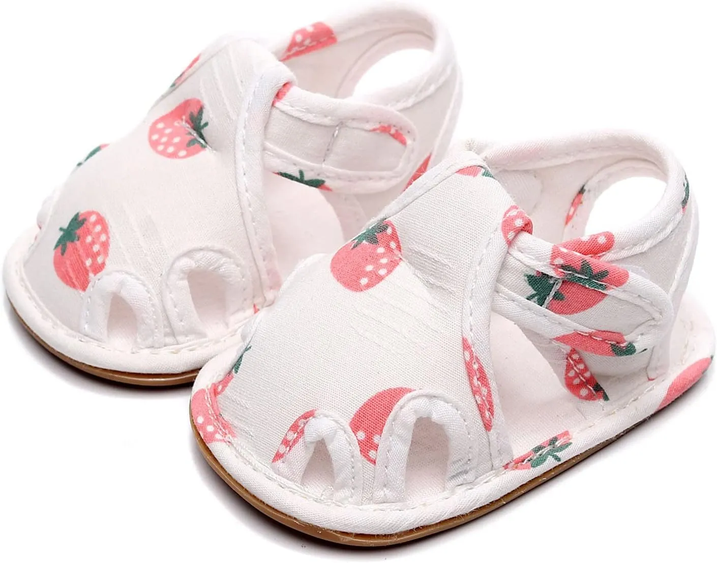 Infant Toddler Shoes Soft Sole Non Slip Toddler Floor Shoes Fruit Strawberry Print Sandals Rainbow Flip Flops Kids Boys