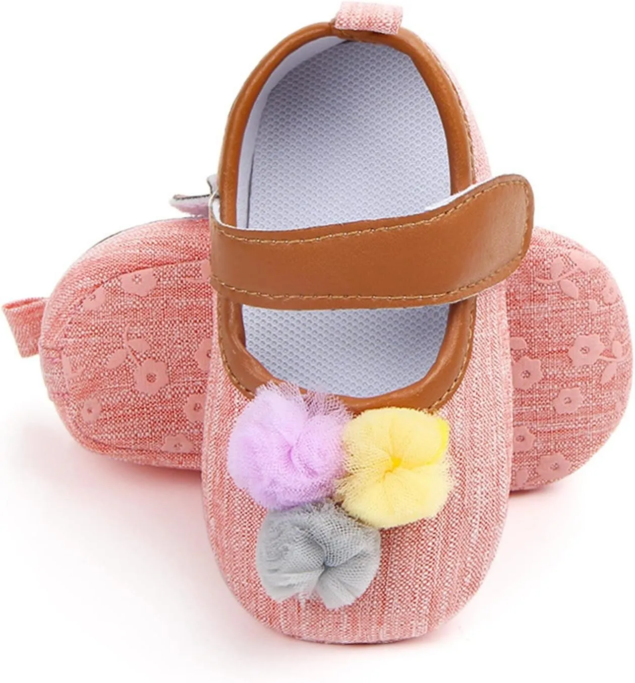Infant Toddler Shoes Soft Sole Toddler Shoes Ball Hook Loop Breathable Princess Shoes Toddler Indoor Shoe