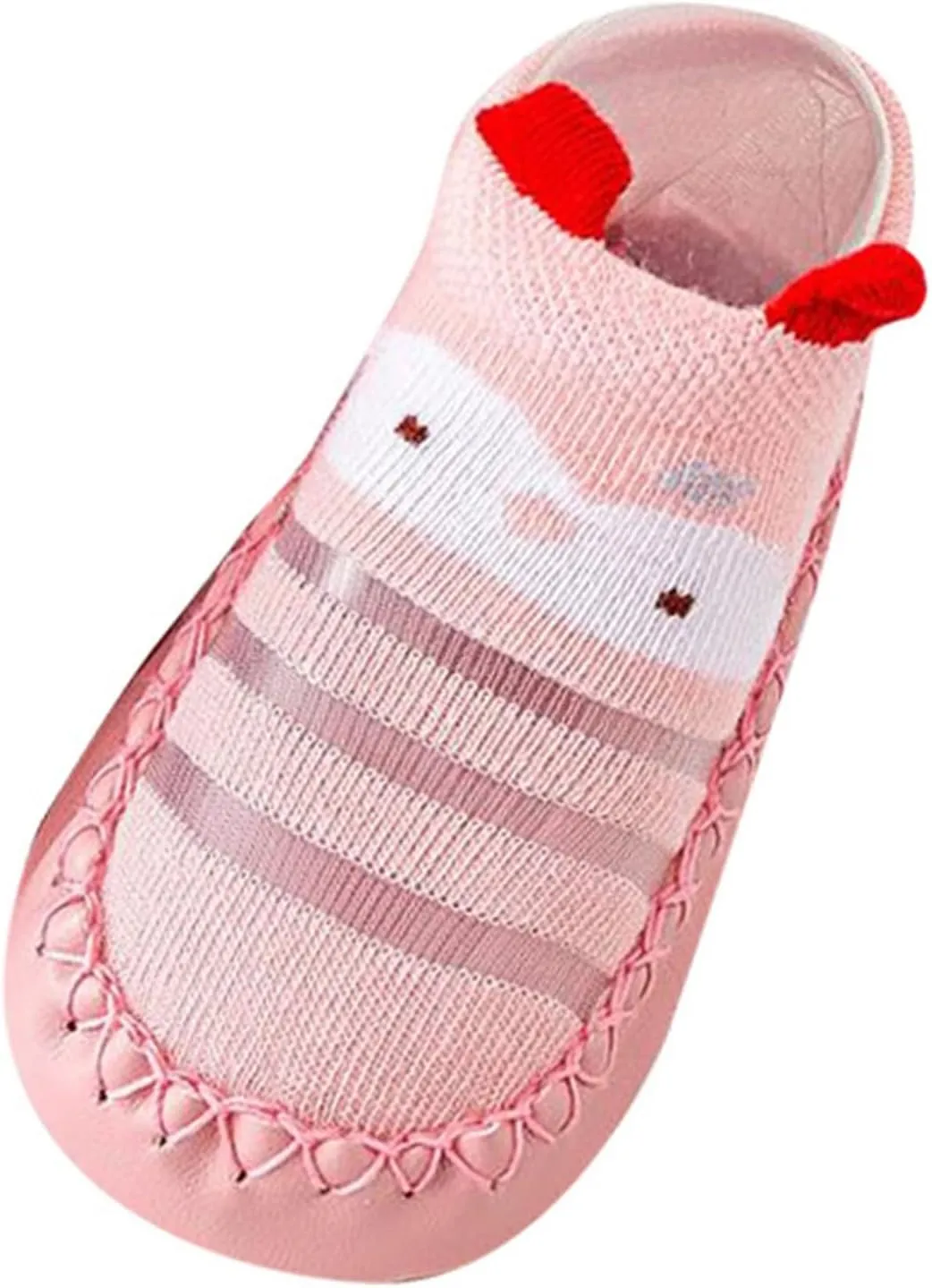 Infant Toddler Shoes Soft Sole Toddler Shoes Bow Glitter Sequins Non Slip Breathable Princess Shoes (Pink, 0 Months)