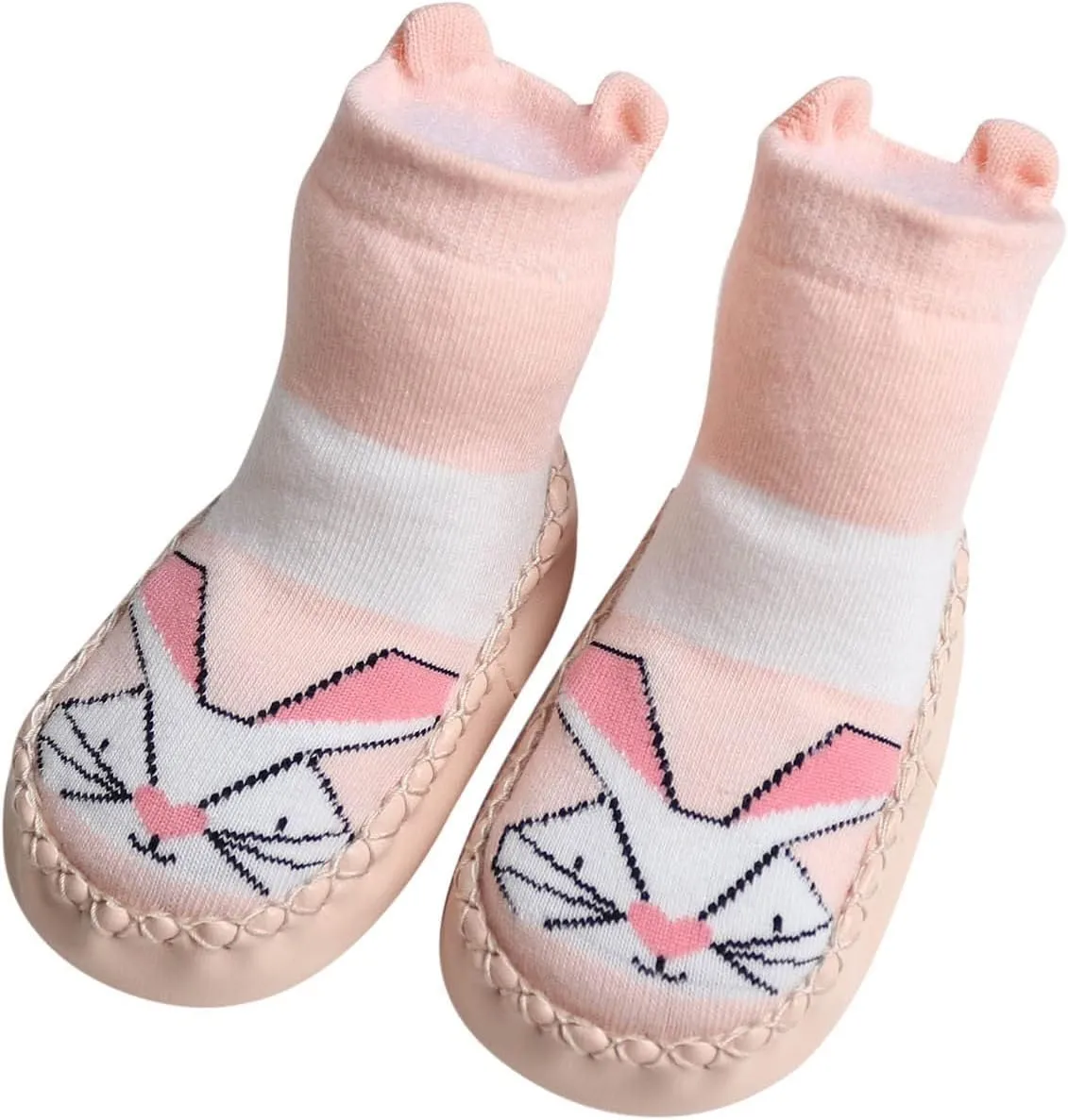 Infant Toddler Shoes Soft Sole Toddler Shoes Cartoon Animal Print Non Slip Indoor Shoes for Toddlers