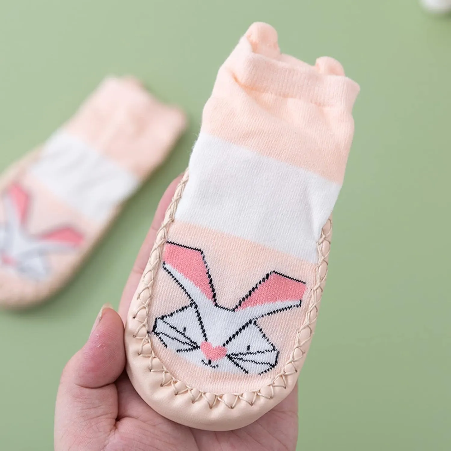Infant Toddler Shoes Soft Sole Toddler Shoes Cartoon Animal Print Non Slip Indoor Shoes for Toddlers