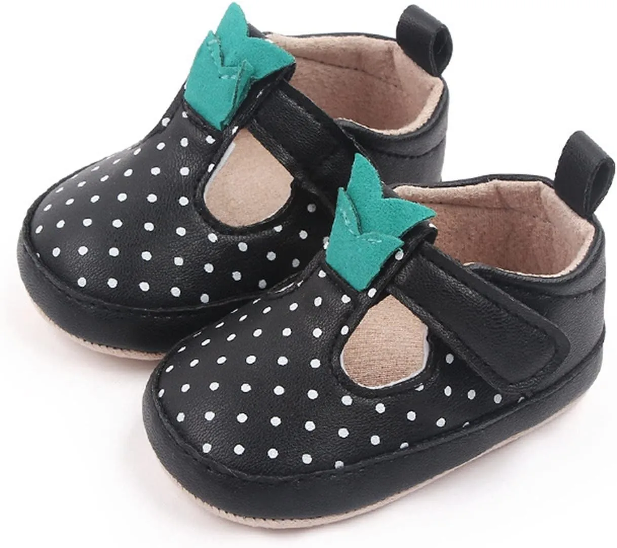 Infant Toddler Shoes Soft Sole Toddler Shoes Polka Dots Non Slip Breathable Princess Girl Sandals Size 10