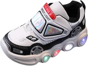 JINCAIHONG Kids Light Up Shoes Toddlers Running Sneakers with Glittery Lights Little Child's Footwear