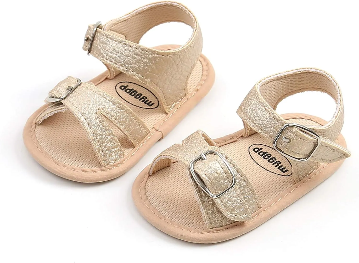 Jshuang 0-18M Baby Boys Girls Bow Sandals Soft Non-Slip Rubber Sole Summer Flat Walking Shoes