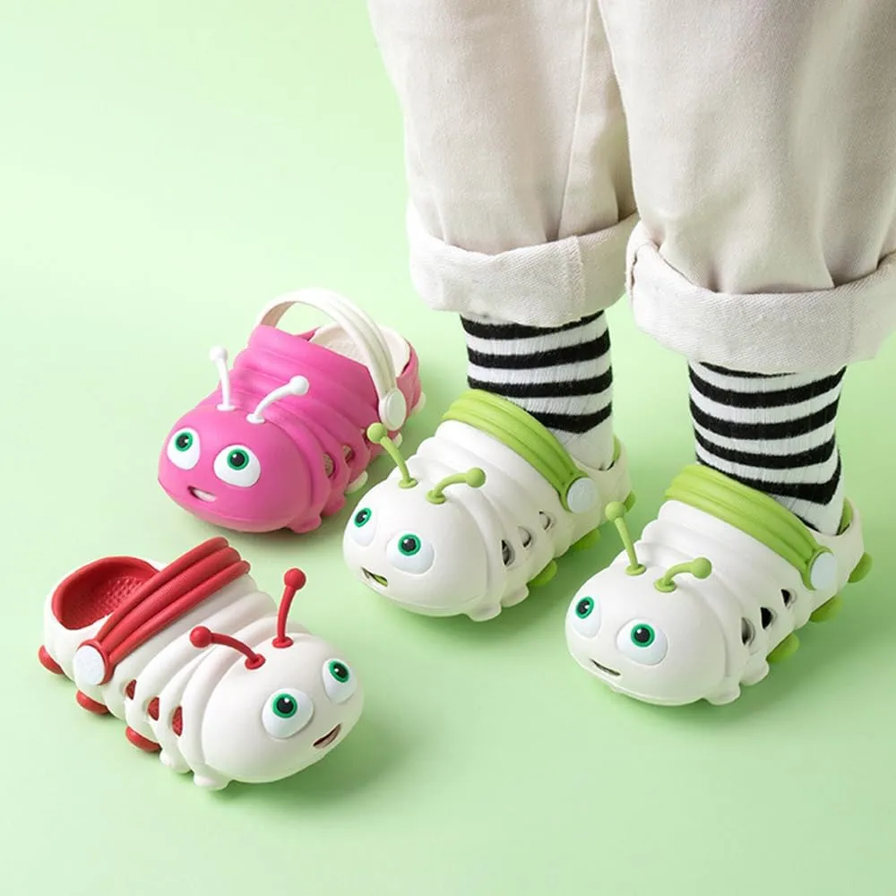 JUXI Toddler Clogs Girls Boys Clogs Garden Shoes EVA Lightweight Summer Slipper Cartoon Slides Baby Comfort Sandals