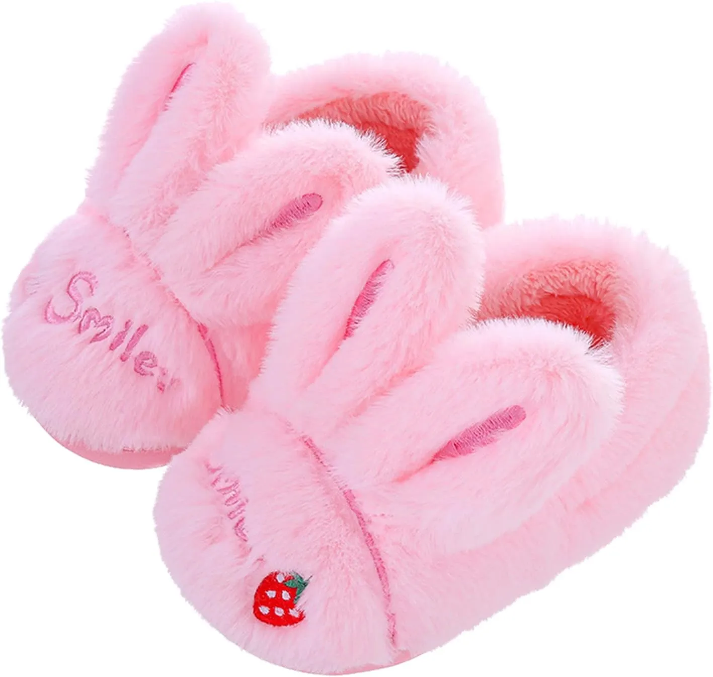 Kid Cute Animal Slipper Kids Fuzzy Slip On Slippers Boy Non Slip House Shoes Infant Lightweight Bedroom Slipper