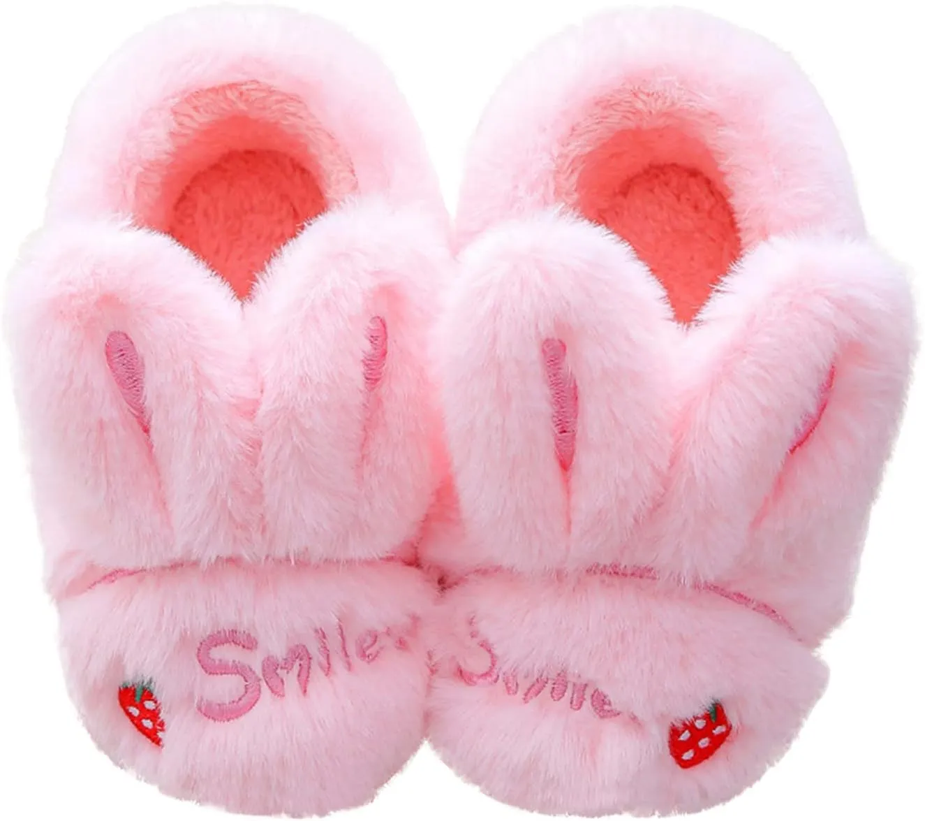 Kid Cute Animal Slipper Kids Fuzzy Slip On Slippers Boy Non Slip House Shoes Infant Lightweight Bedroom Slipper
