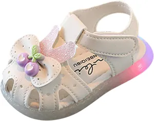 Kids Baby Sneakers Children Shoes Flat Comfortable Soft Sandals Soft Sole Toddler Shoes Baotou Flashing Sneakers
