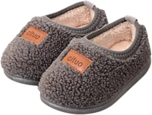 Kids Children Durian Style Warm Shoes Cotton Shoes Solid Fashion Soft Sole Indoor Non Slip Shoes for Toddler