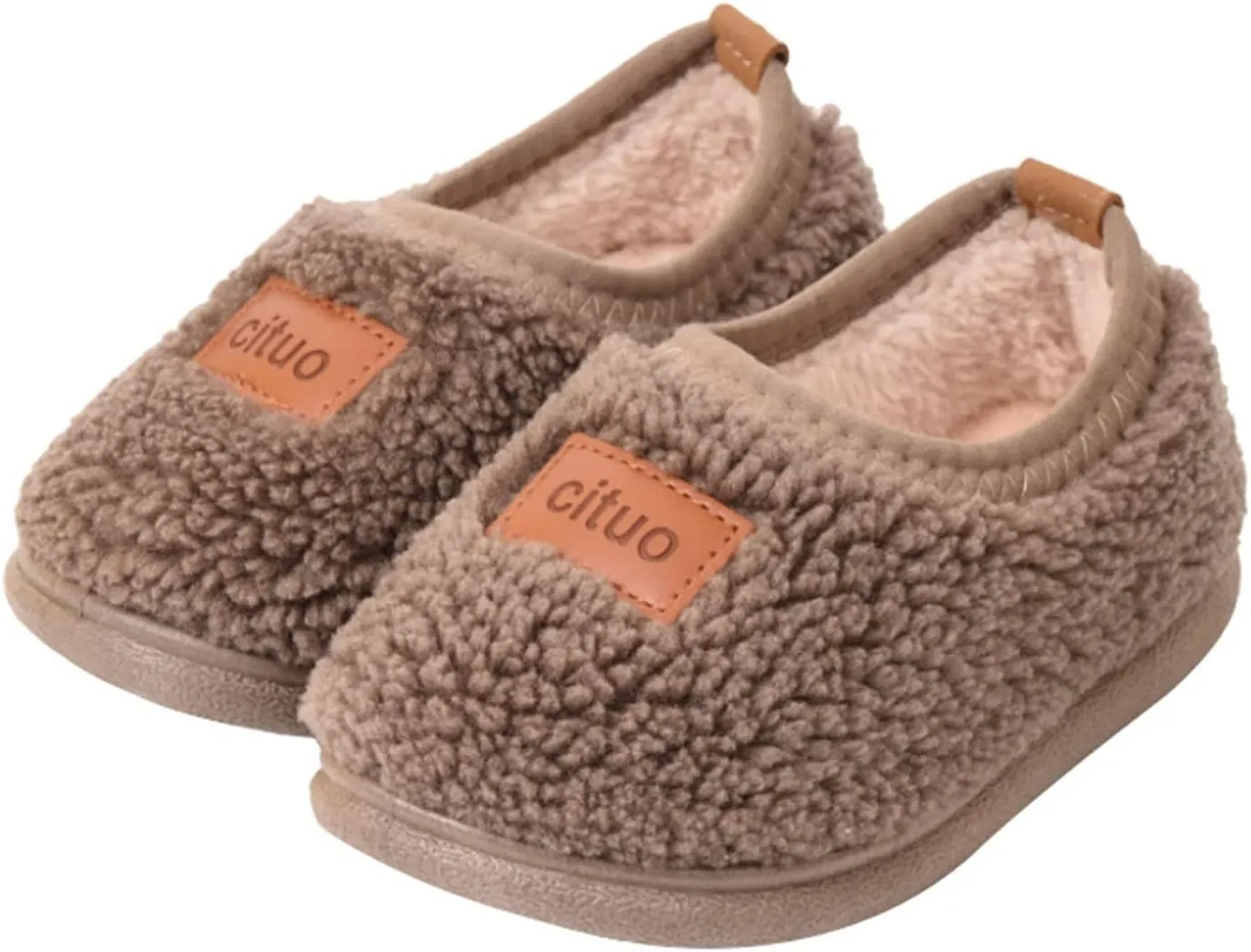 Kids Children Durian Style Warm Shoes Cotton Shoes Solid Fashion Soft Sole Indoor Non Slip Shoes for Toddler